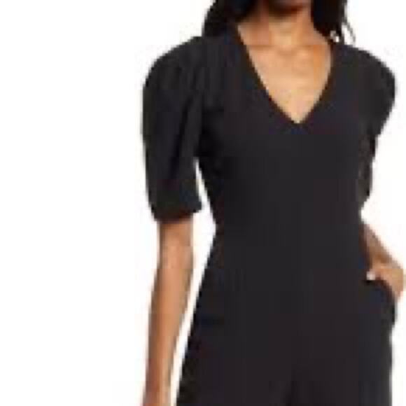 Chelsea 28 Women’s 2X Jumpsuit Black Minimalist Office New Pockets Stretch - Picture 7 of 15